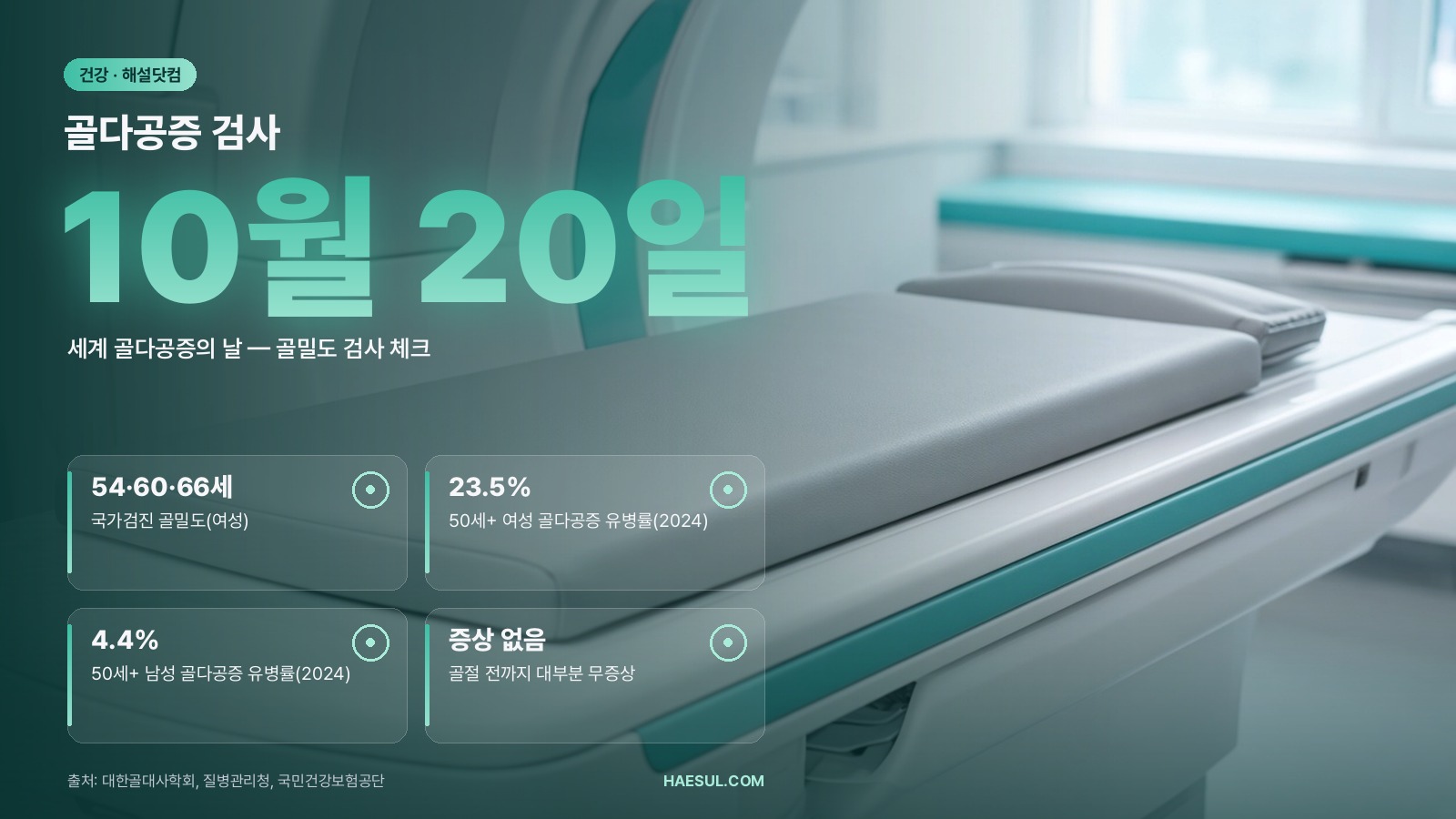 골다공증 검사 – 세계 골다공증의 날
